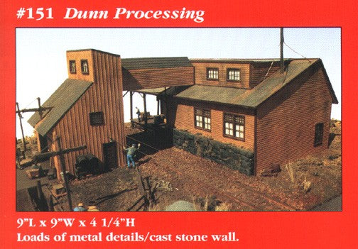 JL Innovative Design 151 HO Dunn Processing Co. Wooden Building Kit