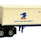 Model Power 22001 1:87 Blue Tractor & Trailer Short Haul W/20’ Container US Mail