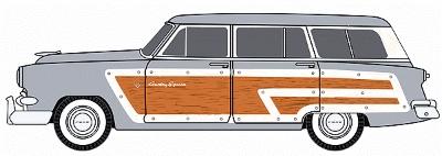 Classic Metal Works 30252 HO Scale MiniMetals Gray '53 Ford Country Squire Wagon