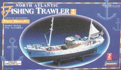 Lindberg 7222 1:90 North Atlantic Fishing Trawler Plastic Model Building Kit