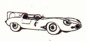 EKO 2100 HO Scale Gray Jaguar Racer Plastic Car