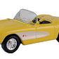 Model Power 19259 1:87 HO Yellow/White Corvette Convertilbe 1957
