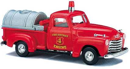 Busch 48211 1:87 Chevrolet Pickup Fire Tanker