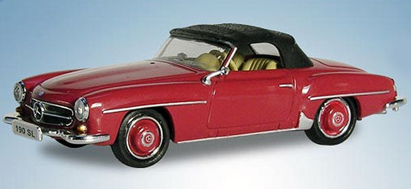 Ricko 38493 1:87 Mercedes-Benz 190 SL Strawberry Top Up Diecast Car Model