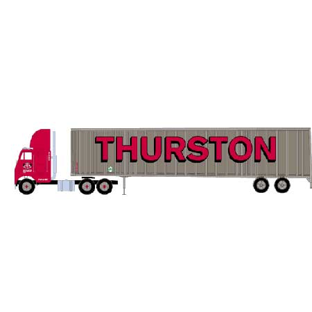 Athearn 91088 HO Thurston Freightliner W/Trailer 48' Wedge Trailer