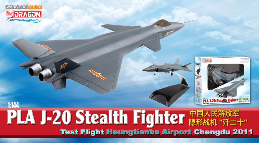 Dragon 51030 1:144 PLA J-20 Stealth Fighter Test Flight Heungtianba Airport