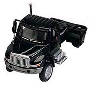 Boley 4100-3 HO Dept 1-87 Black Tractor International 4300 2-Axle W/Decals
