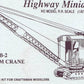 Jordan Products 304 HO Scale Highway Miniatures Erie B-2 Steam Crane Kit