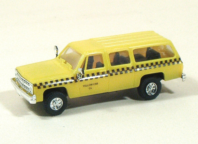 Trident Miniatures 90167 HO Chevrolet Suburban Taxis Yellow Cab