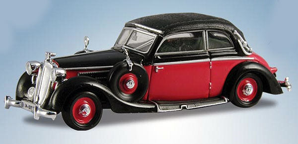 Ricko 38480 1:87 Red & Black Horch 930V Cabriolet Top Up 1939
