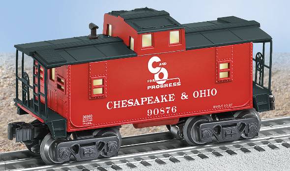 Lionel 6-36560 O Gauge Chesapeake & Ohio Illuminated Caboose #90876