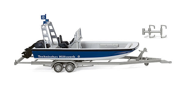 Wiking 009546 HO THW Lehmar MZB 72 Multi-Purpose Boat