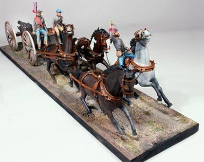 Lindberg 70349 1:16 Civil War: Confederate Horse Drawn Field Artillery
