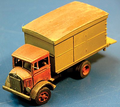 Alloy Forms 3104 1:87 1933 Mack CJ Universal Tractor Van Body & Spoke Wheels Kit