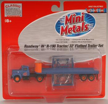 Classic Metal Works 31122 HO Mini Metals Roadway IH R-190 Tractor/Trailer Set