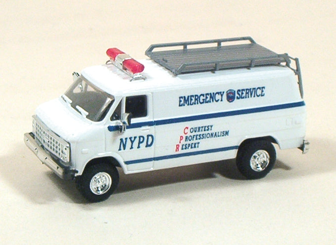 Trident Miniatures 90240 HO Chevrolet NYPD Emergency Service Van