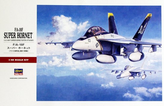 Hasegawa 07238 1:48 Boeing F/A18F Super Hornet Military Aircraft Plane Model Kit