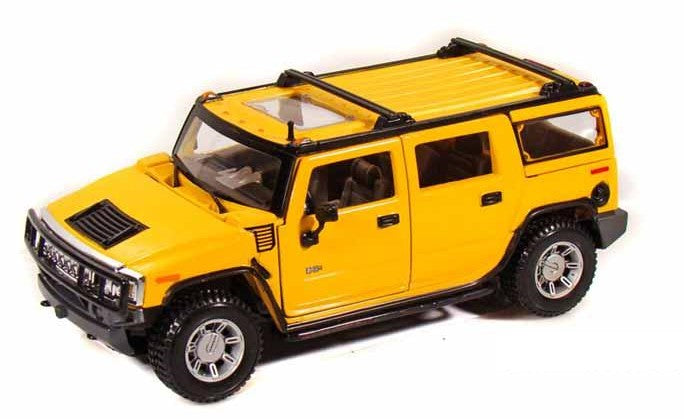 Maisto 31231 1:27 Yellow 2003 Hummer H2 SUV Yellow