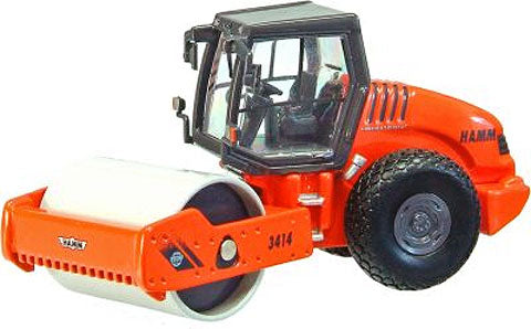 NZG 604 1:87 Scale Metal-Collection 87 Orange/Grey Hamm 3414 HT Roller Die Cast