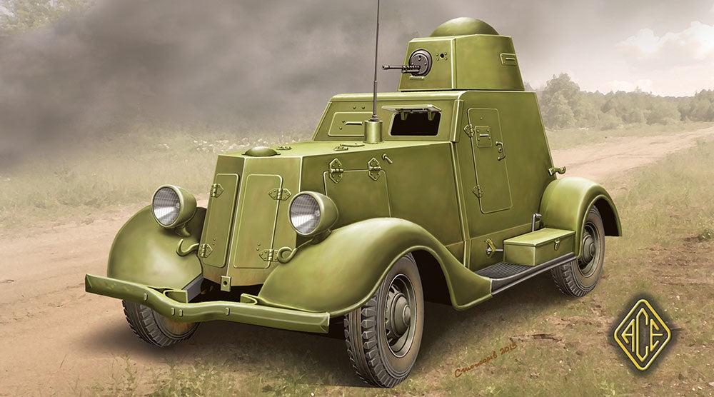 ACE 48109 1:48 Ba20 Late Production Light Armored Car Military Vehicle Kit