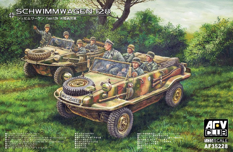 AFV Club AF35228 1:35 Schwimmwagen 128 Military Vehicle Model Kit