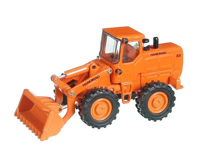 NZG 599 1:87 Scale Metal-Collection 87 Orange Hanomag B8 Wheel Loader Diecast
