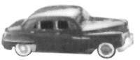 Alloy Forms 2018 1:87 1949 DeSoto 4-Door Car Kit