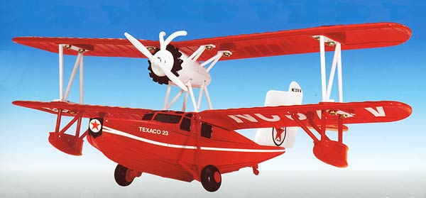 Ertl 19538 1:44 Wings Of Texaco #8 - 1936 Keystone-Loening Bi-Wing Coin Bank