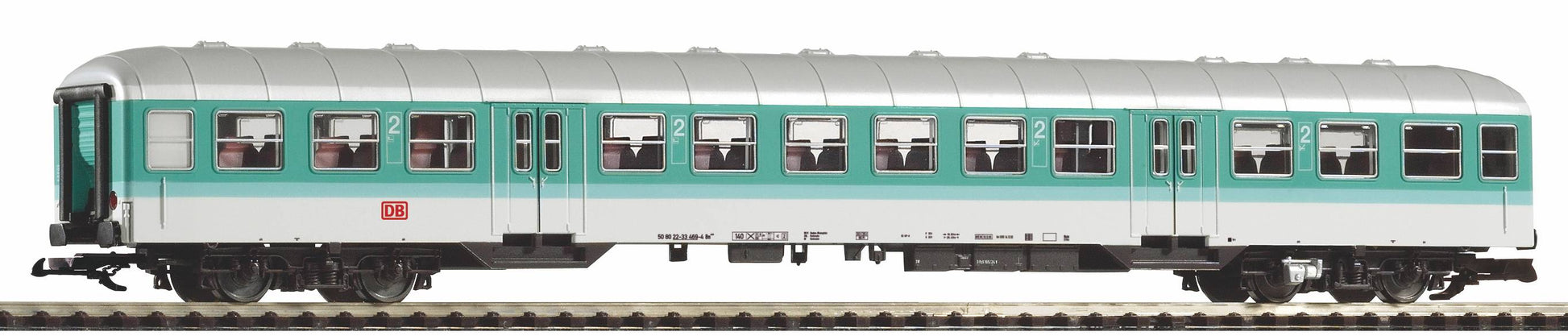 Piko 37633 G German Federal Railway Mint Green 1st/2nd Class Passenger Car