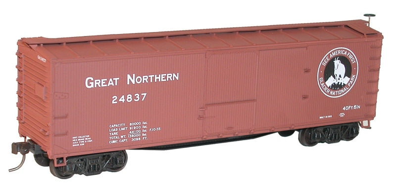 Accurail 4639 HO Scale Great Northern 40' USRA Double Boxcar Road #: 24837