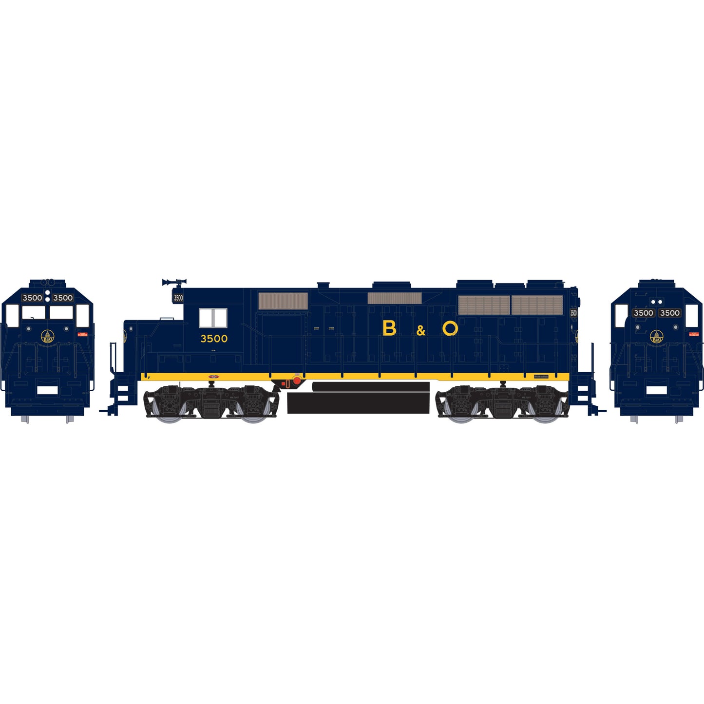 Athearn 96076 HO Scale Baltimore & Ohio EMD GP35 #3500 Diesel