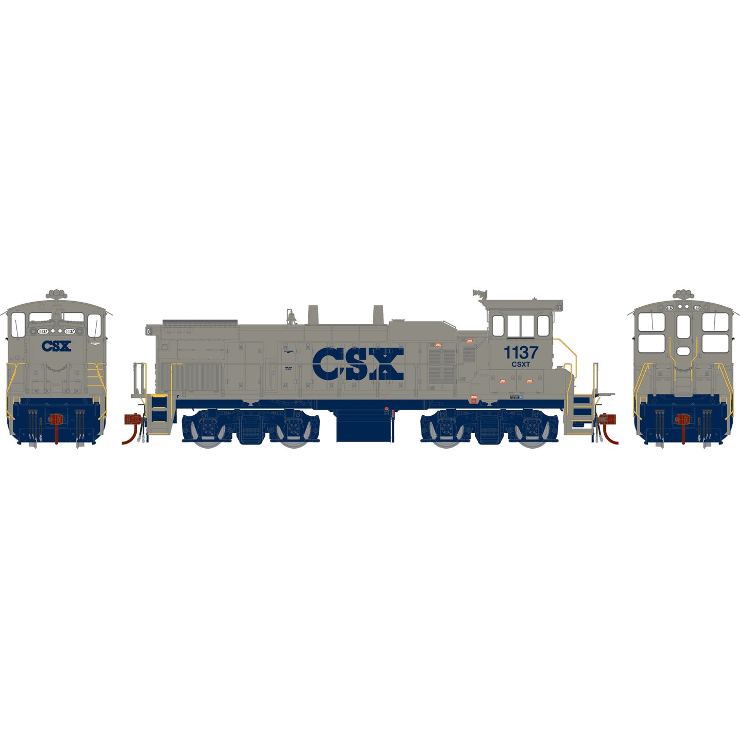 Athearn G66223 HO Scale CSX MP15AC Diesel Locomotive #1137 w/DCC & Sound