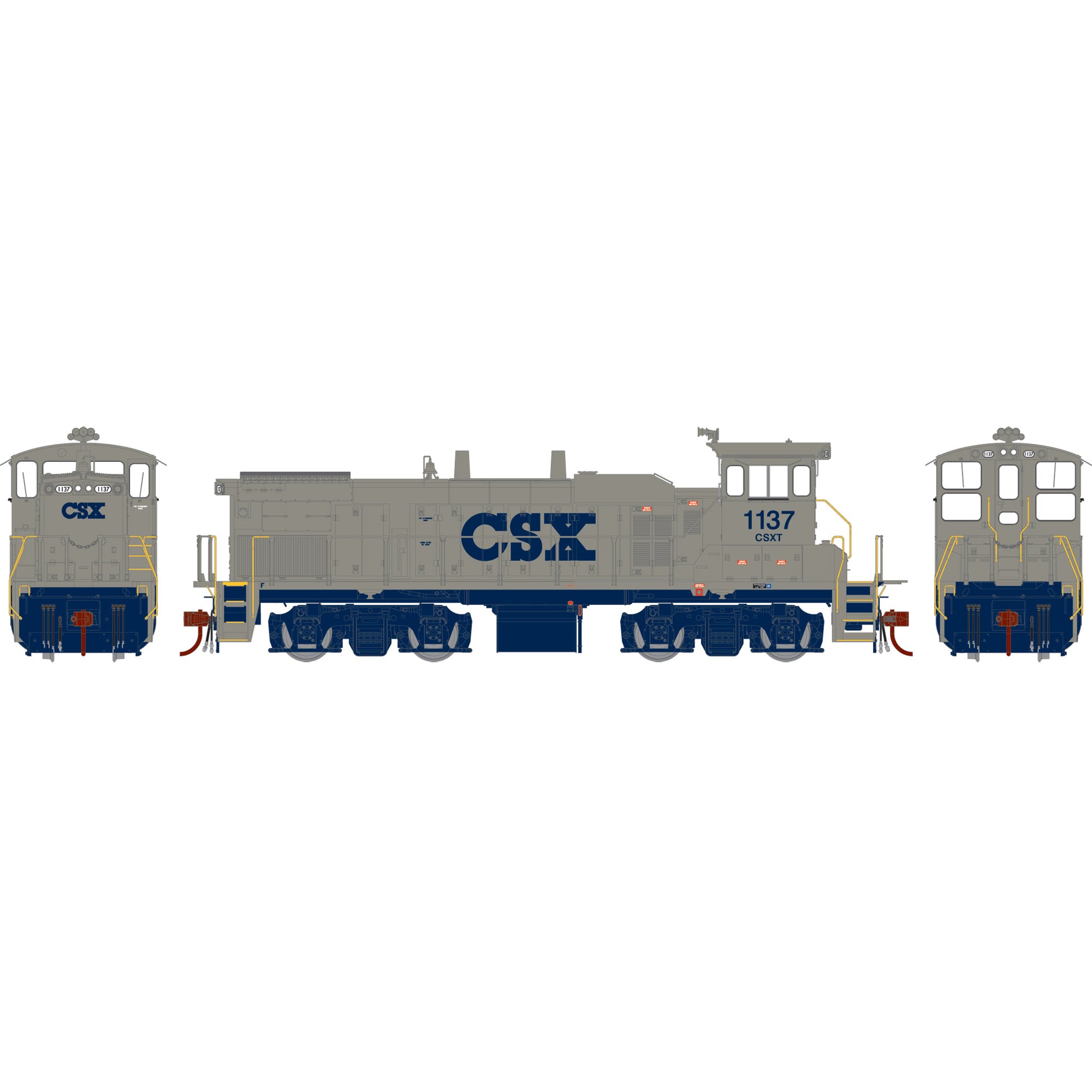 Athearn G66223 HO Scale CSX MP15AC Diesel Locomotive #1137 w/DCC & Sound