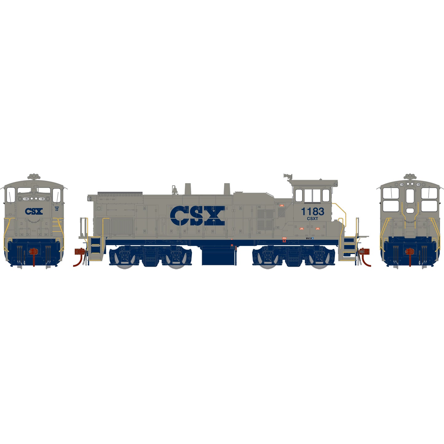 Athearn G66224 HO Scale CSX Transportation MP15AC Diesel w/DCC & Sound #1183