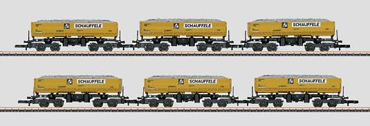Marklin 82434 Z Ernst Schauffele Single-Body/Single-Side Dump Set (Set of 6)