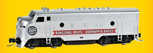 Micro-Trains 98001525 Z Ringling Bros. and Barnum & Bailey EMD F7A Std. DC #1881