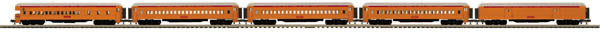 MTH 20-40009 O South Shore Line 70' Madison Passenger Car Set (Set of 5)