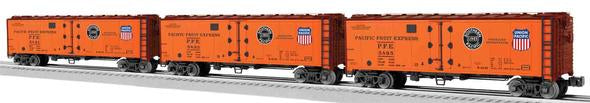 Lionel 6-81908 O Pacific Fruit Express Steel-Side 3-Car Reefer Set