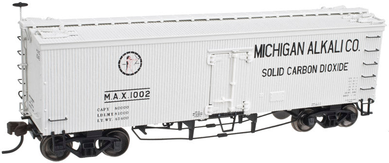 Atlas 20002708 HO Scale Michigan Alkali Company 36' Wood Reefer #1002