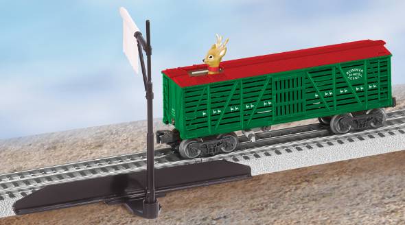Lionel 6-36849 O Gauge Tell-Tale Operating Reindeer Car NIB