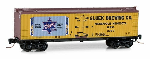 Micro-Trains 51800230 Z Gluek Brewing NRC 40' Double-Sheathed Wood Reefer #3353