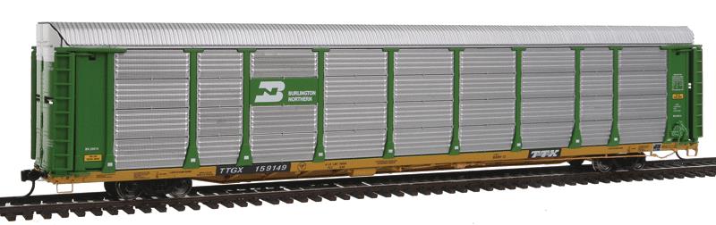 Walthers 101309 HO Burlington Northern Rack 89' Thrall Bi-Level Auto Carrier