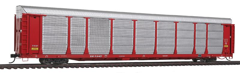 Walthers 101320 HO Soo Line 89' Thrall Bi-Level Auto Carrier #516407