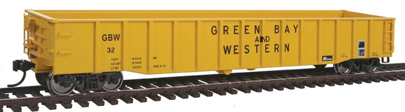 Walthers 920-105503 HO Green Bay & Western 53' Thrall Gondola #32