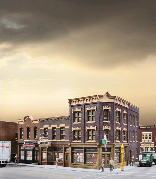 Walthers 933-4041 HO Scale Cornestone Merchant's Row V Building Kit