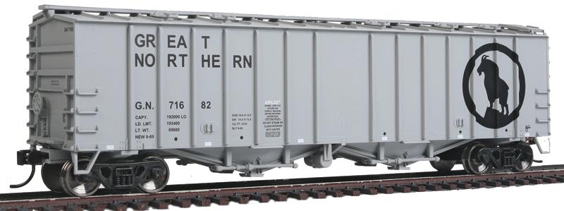 Walthers 910-7207 HO Great Northern 2-Bay Airslide Covered Hopper RTR #71682