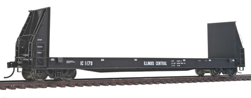 Walthers 920-104512 HO Illinois Central 50' Sieco Pulpwood Flatcar RTR #1179