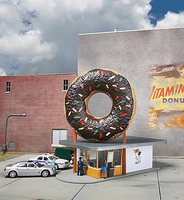 Walthers 933-3768 HO Cornestone Hole-In-One Donut Shop Building Kit