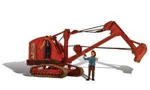 Woodland Scenics AS5566 HO AutoScenes Backhoe & 2- Figures