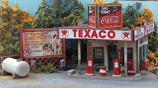 Bar Mills 0102 HO Bud Smiley's Gas Stop Building Laser Cut Kit